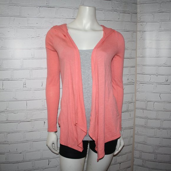 Beautiful Light orange Hooded Cardigan Maurices Size XS - Picture 1 of 5
